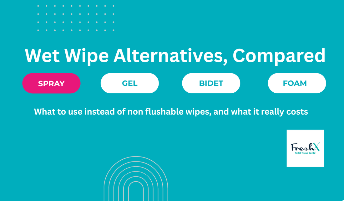 Wet Wipe Alternatives Compared: Sprays, Gels and Bidets
